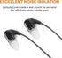 uxcell Soft Silicone Earbud Tips, 10pcs Noise-Reducing Eartips, 5mm Inner Hole, Clear, Fit Most In-Ear Headphones