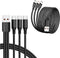 UCEC 2-Pack USB C Multi Charging Cable, 3 in 1 Braided Nylon USB C Splitter Charging Cable for Samsung Galaxy, Pixel, LG