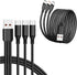 UCEC 2-Pack USB C Multi Charging Cable, 3 in 1 Braided Nylon USB C Splitter Charging Cable for Samsung Galaxy, Pixel, LG