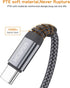 Short USB C Cable(0.5ft 2-Pack),USB Type C Charger Nylon Braided Fast Charging Cord Compatible iPhone 15 15 Pro/15 Pro Max Samsung Galaxy S10+ S9 S8 Plus,Note 9 8,LG G6 G7 V35,Pixel 2 XL