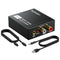 MICROWARE Digital to Analog Audio Converter 192KHz, DAC Digital SPDIF Coaxial Optical Convert