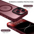 BENTOBEN iPhone 15 Pro Max Case, Slim Shockproof Magnetic Cover, Translucent Matte, Wine Red, Compatible with MagSafe