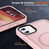 MOCCA Magnetic iPhone 12/12 Pro Case, Compatible with MagSafe, Slim Shockproof Translucent Protective Case