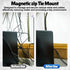 Tellegloww 10 Set 23mm Magnetic Zip Tie Mount and Nylon Cable Ties Dia Magnetic Cable Clips Organizer Holders Clamps
