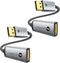 Warrky DisplayPort to HDMI Adapter 2-Pack, 4K UHD, Gold-Plated, Slim Aluminum Shell for Lenovo, DELL, HP