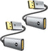Warrky DisplayPort to HDMI Adapter 2-Pack, 4K UHD, Gold-Plated, Slim Aluminum Shell for Lenovo, DELL, HP