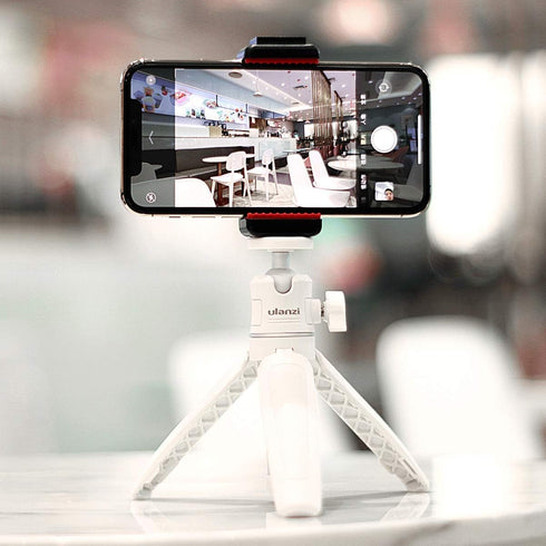 ULANZI Mini Selfie Stick Tripod, Extension Pole Tripod Stand Handle Grip for iPhone 13 Pro Max, Samsung, Google, Canon,