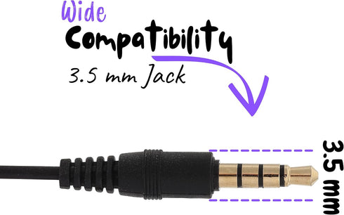 Mr. Pen Ear Bud with Microphone - 4.25 Ft, 3.5mm Jack, Wired Earphones, in Ear Headphones, Earbuds with Microphone