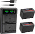 Kastar 2-Pack BP-950G Pro Battery and USB Charger Compatible with Canon XF205, XF300, RED Komodo