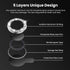 Tensea 9H Tempered Glass Camera Lens Protector for iPhone 12 Pro Max (6.7", 2020) - Glitter Cover Screen Protector