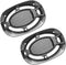 uxcell 2pcs Black Speaker Grill Cover for 4x6 Inch Decorative Square Subwoofer Mesh Guard Protector