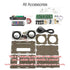 EIELE Multi-Function Speaker AUX TF Playback Kit, Voice-Activated Level Indicator, Dual Channel Speaker, Black Case