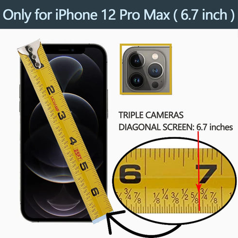LAMEEKU Wallet Case for iPhone 12 Pro Max, RFID Blocking Leather Case with Card Holder and Kickstand, Beige