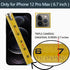 LAMEEKU Wallet Case for iPhone 12 Pro Max, RFID Blocking Leather Case with Card Holder and Kickstand, Beige