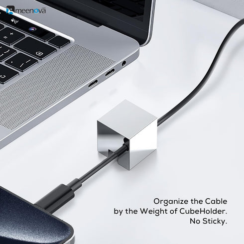 304 Stainless Steel Cable Holder, Aesthetic Cute Desk Accessories, Office Computer Desk Organizers, Cord Management, Charger Keeper, Charging Wire Nightstand Organizer