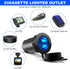 3 in 1 Tent Type Panel, PD Charger Socket + QC3.0 Dual USB Car Charger + 12V/24V Cigarette Lighter Socket + LED