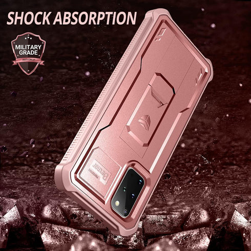 Dexnor for Samsung Galaxy S20+ Plus 5G Case - Heavy Duty Military Grade Protection with Built in Screen Protector and
