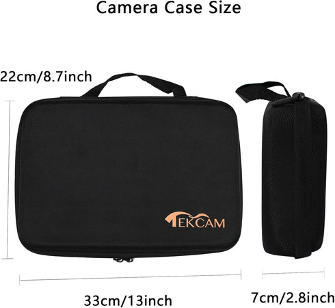 Large Carrying Case for Action Camera, Compatible with GoPro Hero 13 12 11 10 9 8 7 6 and Others