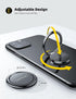 Lamicall Cell Phone Ring Holder Stand - 360° Rotation Polished Metal Grip, Phone Finger Kickstand for iPhone 16/15/14