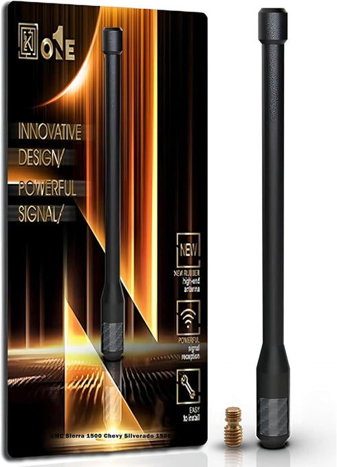 KEYO1E Carbon Fiber Antenna Compatible with 2007-2026 GMC Sierra & Chevy Silverado 1500/7.9