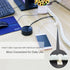 White Cable Organizer Cord Wire Cover Hider Sleeve Management, 2 PCS, VIWIEU Clutter Free Tube with Cable Tie Clips
