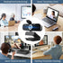 Lusinx 1080P Webcam for Computer/Laptop/Desktop/PC, External Camera with Microphone, USB Plug&Play, Auto Low Light