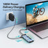 USB C Hub, Cakitte 7 in 1 USB C to 4K@60HZ HDMI Multiport Adapter, 3 USB 3.0 Ports, SD/TF Card Reader, 100W PD