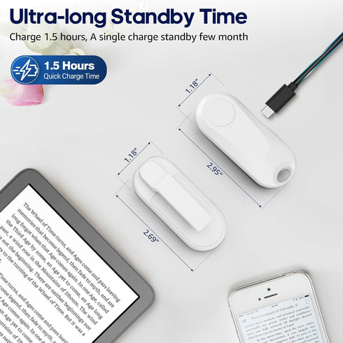 Remote Control Page Turner for Kindle Paperwhite Oasis Kobo eReaders, Page Turner Clicker for iPad Tablets, Wrist Strap