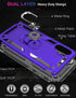 LUMARKE Galaxy Note 10+ Plus Case, Military Grade Heavy Duty Protective Cover with Magnetic Ring Kickstand, Purple