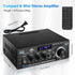 Home Audio Power Amplifier with Bluetooth, 100Wx2 Stereo Receiver, Dmyond Home Amplifiers with FM Radio USB, AUX, RCA