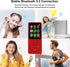 imkavery 128GB MP3 5.2, Player with Bluetooth Portable Red Music Player for Kids with Built-in HD Speaker, FM Radio