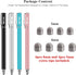 METRO Universal Stylus Pens for Touch Screens - High Sensitivity Capacitive Stylus with 8 Extra Replaceable Tips for