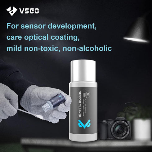 VSGO VS-S02-E APS-C Digital Camera Sensor Cleaning Kit - Clean Swab × 10 with Sensor Cleaner Solution for Nikon Canon