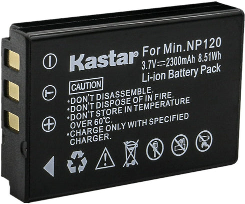 Kastar 1-Pack Q120 Rechargeable Lithium-ion Battery for MINOLTA MN35Z, ZOOM BT-03, Q8 Q8N Recorder Camera