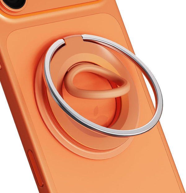 Orivienta Magnetic Phone Grip for iPhone, 360 Rotation Silicone Phone Ring Grip Holder,Metal