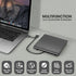 ROOFULL External CD DVD +/-RW Drive, USB 3.0 & USB-C Portable Player, Compatible with Windows, Mac, Linux