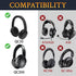 SoloWIT Cooling-Gel Ear Pads Cushions Replacement, Earpads for Bose QuietComfort 35 (QC35) and Quiet Comfort 35 II (QC35 II) Over-Ear Headphones, Noise Isolation Foam - Purple Black