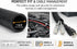 567 INDUSTRIAL TECHNOLOGY GROUP 567ITG 1" 10ft x Split Wire Loom Tubing - Black Automotive Wire Protector Conduit