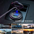 GemCoo 63W USB C Car Charger Socket, 45W PD Outlet, 18W QC3.0 Charger, 12V USB Cigarette Lighter Socket with LED