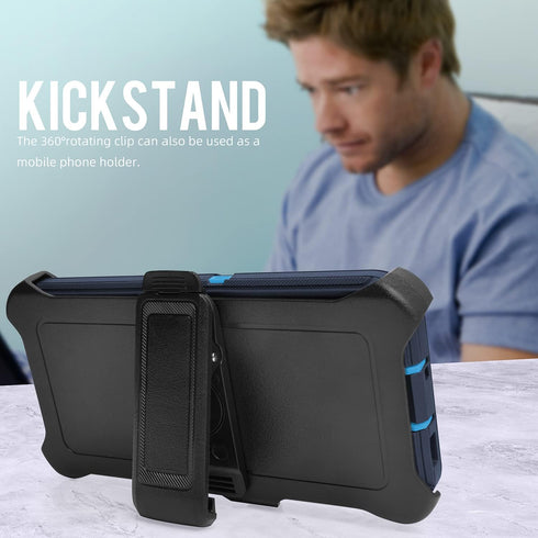 Galaxy S22 Belt-Clip Holster Case, Military Grade Drop Protection, Water-Resistant Shockproof Durable Cover for Samsung