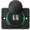 12V RV USB Charger, Quick Charger 3.0 Wall Mount USB Charging Station for Car Camper Boat Marine (Black A74)