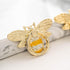 Allengel Stylish Phone Ring Grip Holder Stand, Bee Finger Holder Kickstand for iPhone & Android, Gold & Crystal