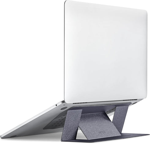 MOFT Laptop Stand for Desk, Adhesive Stand with 2 Adjustable Viewing Angles, Portable for MacBook Air & Pro
