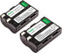 Kastar 2 Pack Li-ion Battery Pack for Nikon EN-EL3 ENEL3 EN-EL3A and Nikon DSLR D50 D70 D70s D100