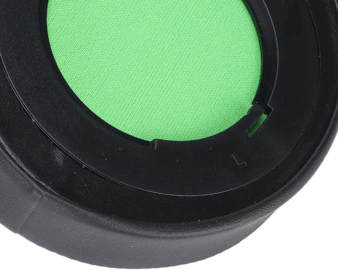 Razer Kraken 7.1 V2 Pro Headphone Ear Pads - Soft Leather Replacement Cushions (Green) for Ultimate Comfort.