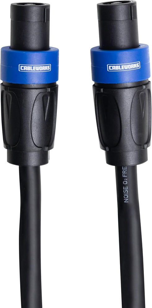 Cableworks By Gator Cases Composer Series Deluxe 3 Foot Twist Lock Connector to Twist Lock Connector Speaker Cable; (GCWC-SPK-03-2TL) by Gator