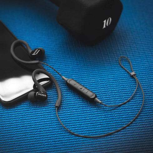 Koss BT232i Wireless Bluetooth Earclips, Sweat Resistant with In-Line Microphone and Volume Control