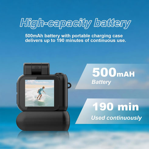 HOFAOUG 32GB Mini Camera Keychain Mini Retro Camera Cameras Keychain Built-in Memory Card Best Choice for Travel Vlog