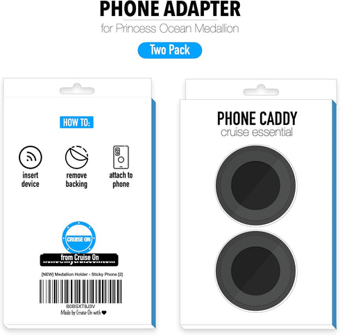 Cruise On Princess Medallion Phone Accessories, 2 Pack Holder for Ocean Medallion Devices