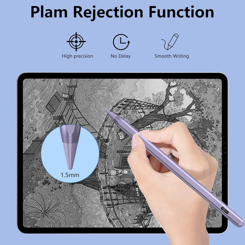 Stylus Pen for iPad with Palm Rejection, Apple iPad Pro 11/12.9, Compatible with iPad 10th/9th/8th/7th/6th Gen